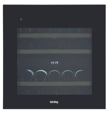 Встраиваемый винный шкаф Korting KFW 604 DB GN