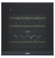 Встраиваемый винный шкаф Korting KFW 604 DB GXN
