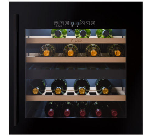 Винный шкаф Lex LWD6036BL dual zone S