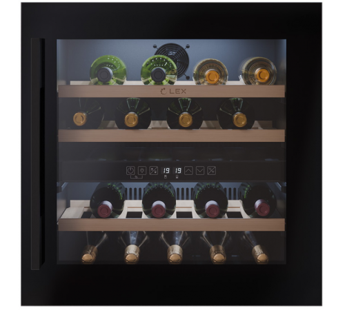 Винный шкаф Lex LWD6036BL dual zone