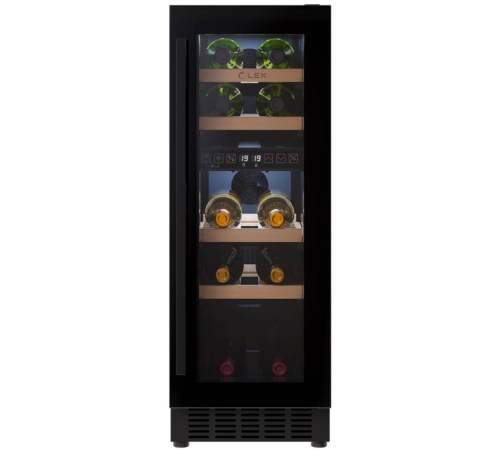 Винный шкаф Lex LWD3017BL dual zone