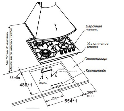 Варочная поверхность GEFEST ПВГ 2232-01 К152