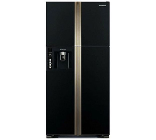 Холодильник  HITACHI r-w662 fpu3x gbk черный