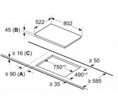 Варочная поверхность BOSCH PKN811FP2E
