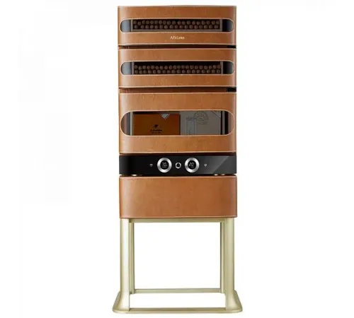 Сигарный шкаф AFIDANO L3 (Коньячная кожа)