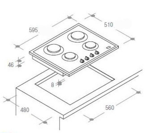 Поверхность CANDY pv 640 sw