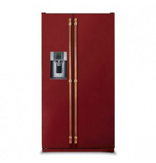 Холодильник IO MABE ORE24VGHFRR бордо, ручки золото/бронза