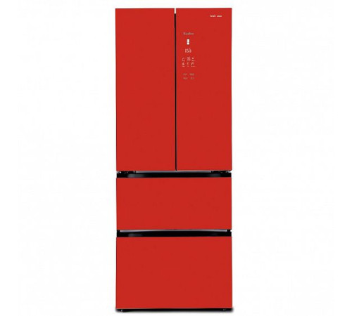 Холодильник TESLER RFD-361I RED GLASS