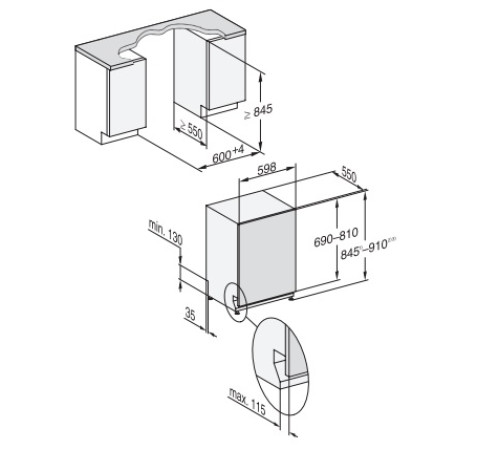 Посудомоечная машина MIELE G 7795 SCVi K2O XXL OBSW