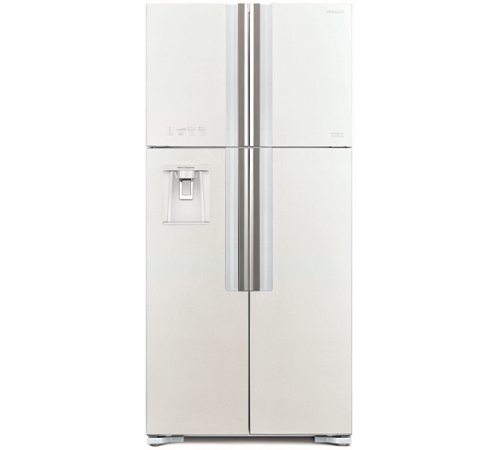 Холодильник HITACHI R-W 662 PU7X GPW белое стекло