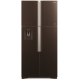 Холодильник HITACHI R-W 662 PU7 GBW коричневое стекло