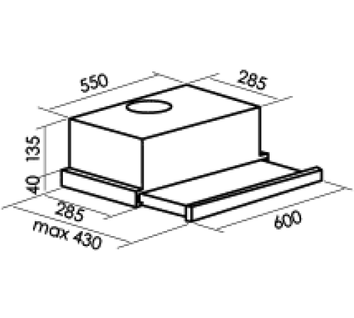 Вытяжка MBS PILEA 160 BLACK