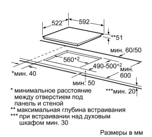 Поверхность BOSCH pia 611t16