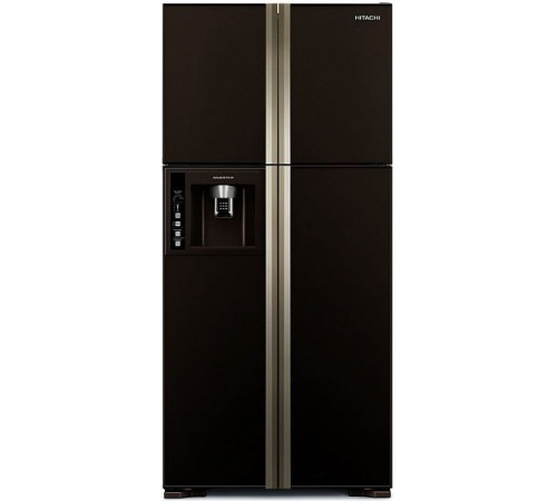 Холодильник  HITACHI r-w662 fpu3x gbw темно-коричневый