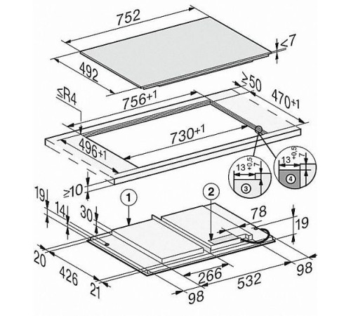 Варочная панель MIELE KM7617 FX