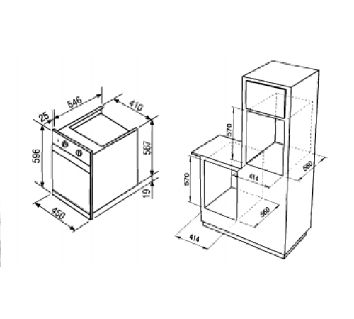 Духовой шкаф NARDI fea 2525 n