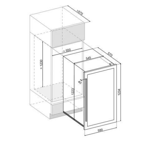 Винный шкаф DUNAVOX DAVS-72.185DB