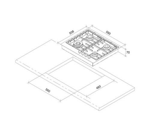 Варочная поверхность GLEM gtpf685hix
