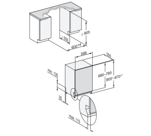 Посудомоечная машина MIELE G 7783 SCVi K2O OBSW