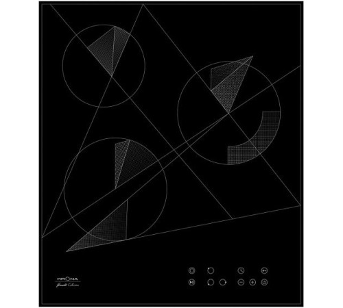 Стеклокерамическая панель KRONA FIDATO 45 BL