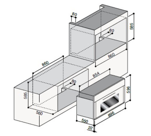 Варочная панель SMEG PV664LCNX