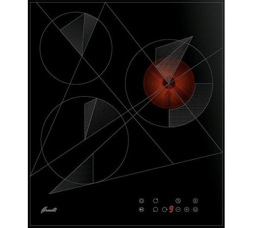 Встраиваемая электрическая варочная панель Fornelli PVA 45 FIDATO BL