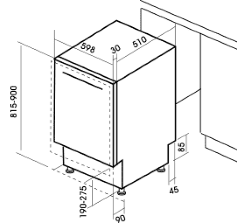 Посудомоечная машина MBS DW-601