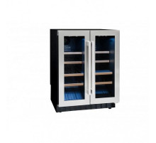 Винный шкаф Climadiff Avintage AVU 41 SXDPA черный с серебристой рамкой