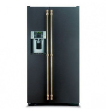 Холодильник IO MABE ORE24VGHFNM черный, ручки золото/бронза