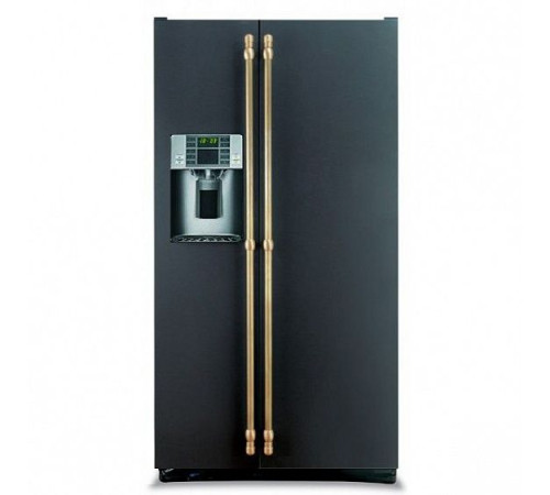 Холодильник IO MABE ORE24VGHFNM черный, ручки золото/бронза
