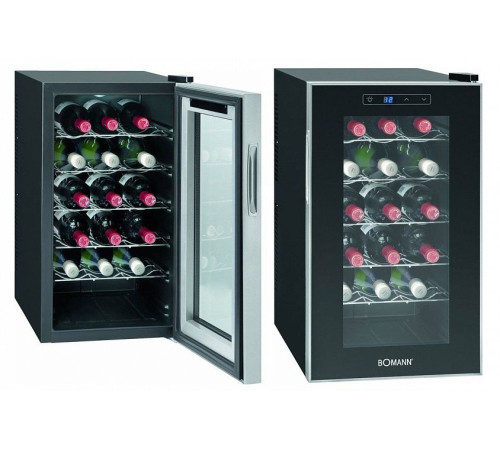 Винный шкаф BOMANN KSW 345 СЕРЕБРО