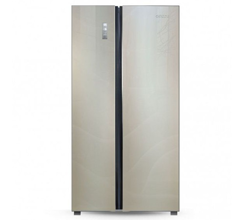 Холодильник GINZZU NFK-530 Gold glass