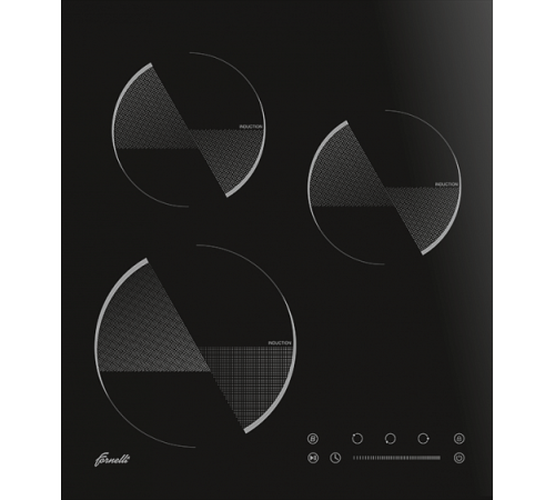 Встраиваемая индукционная варочная панель Fornelli Pia 45 Luce BL