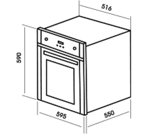 Духовой шкаф MBS DE-609 WH