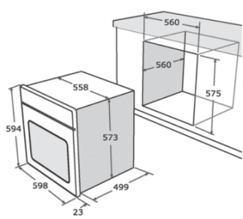 Духовой шкаф  NARDI fex 97s52 xs4