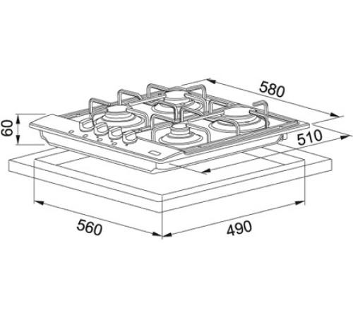 Многофункциональный духовой шкаф Smeg SF6922XPZE
