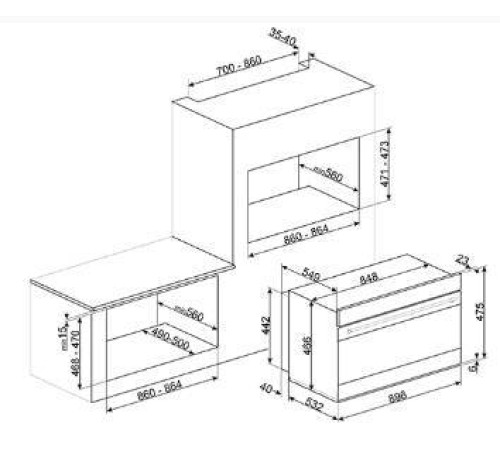 Духовой шкаф SMEG SFPR9604NR