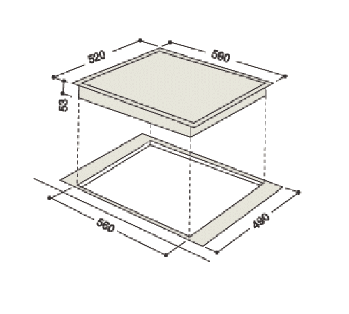 Поверхность HOTPOINT-ARISTON kio 633 t z