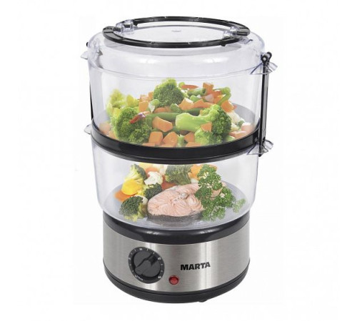 Пароварка Marta MT-1909 черный жемчуг