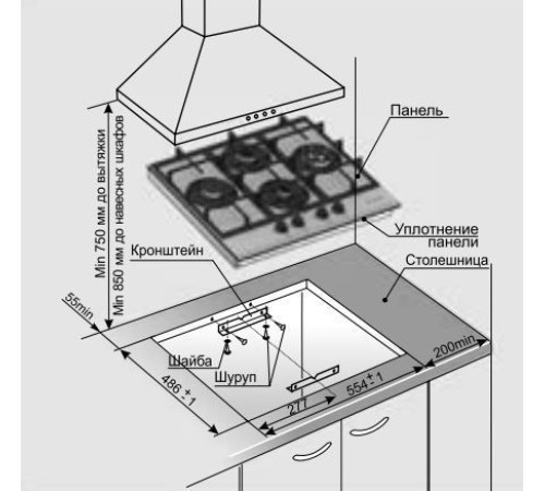 Газовая поверхность GEFEST ПВГ 2231-05 К12