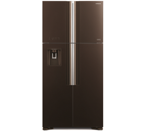 Холодильник HITACHI R-W 662 PU7X GBW коричневое стекло