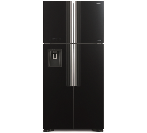 Холодильник HITACHI R-W 662 PU7X GBK черное стекло