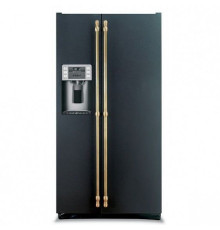 Холодильник IO MABE ORE24CGFFNM черный антрацит, ручки золото/бронза
