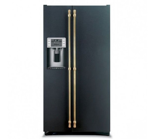Холодильник IO MABE ORE24CGFFNM черный антрацит, ручки золото/бронза