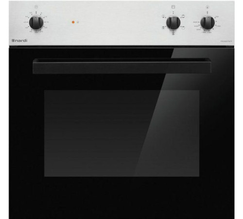 Электрический духовой шкаф NARDI fex0757xn серебристый/черный