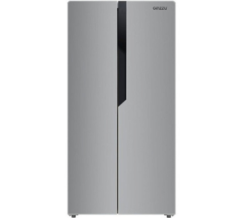 Холодильник GINZZU NFK-420 SbS серебристый