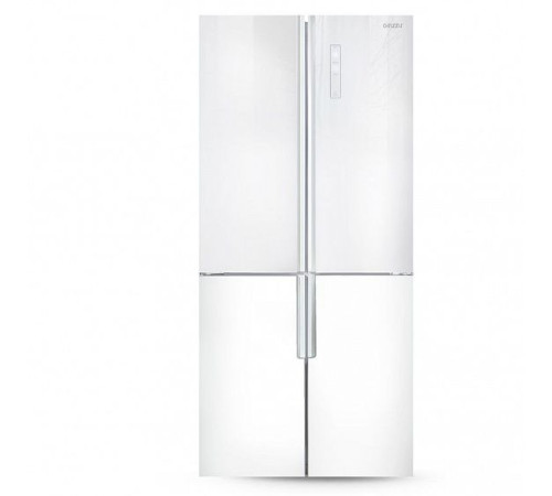 Холодильник Ginzzu NFK-510 белый стекло