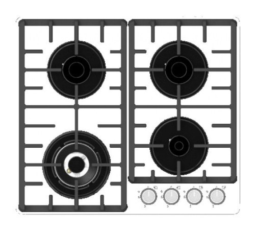 Варочная поверхность RODMANS Studio BHG 6412 TDS WH