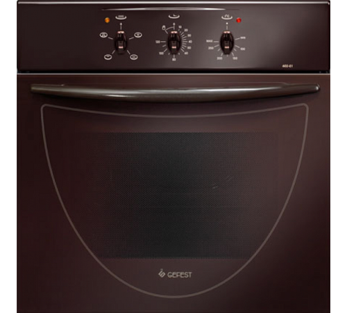 Электрический духовой шкаф GEFEST да 602-01 к (коричневый)
