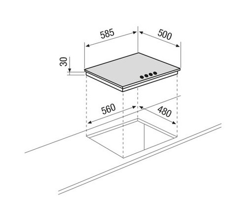Варочная поверхность GLEM gtp64hix